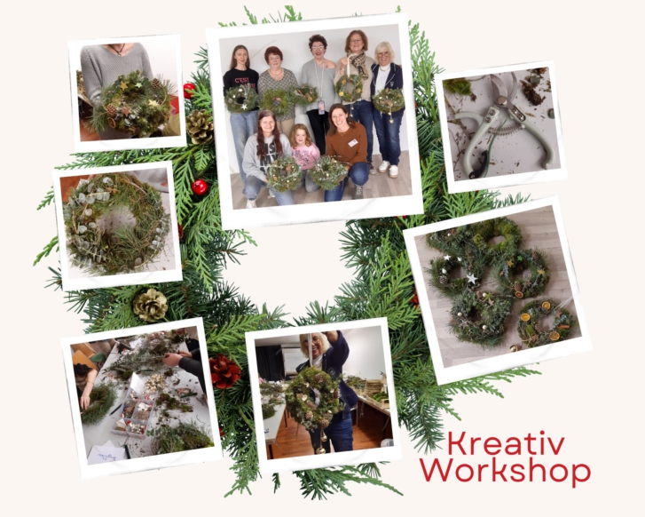 Workshop „Weihnachtskränze“ bringt große Freude