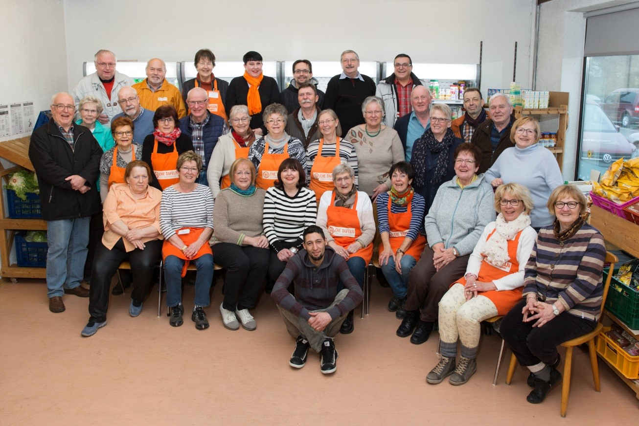 Ehrenamtliche der Ausgabestelle der Tafel in Lampertheim