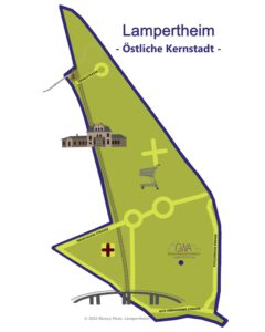 Karte Quartier Östliche Kernstadt. Bild Bianca Boomgaardt
