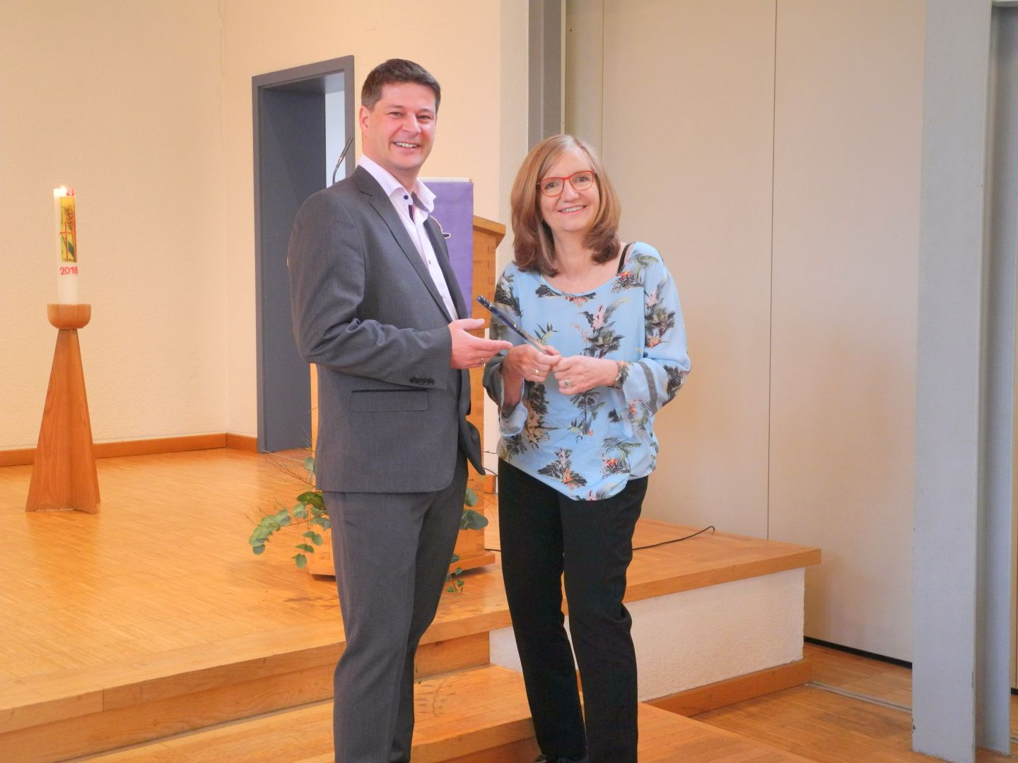 Ursula Thiels und Tobias Lauer. Foto: Preuss